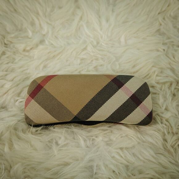 Burberry Classic Nova Check Plaid Print Hard Clamshell Eyeglass Sunglass Case - Picture 2 of 3